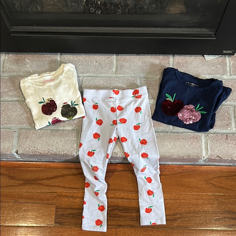 Crewcuts apple outfit set
